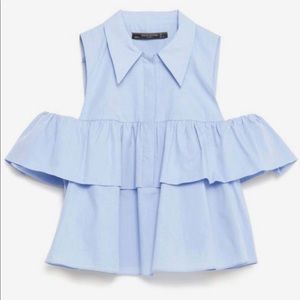 Zara Cold Shoulder Top